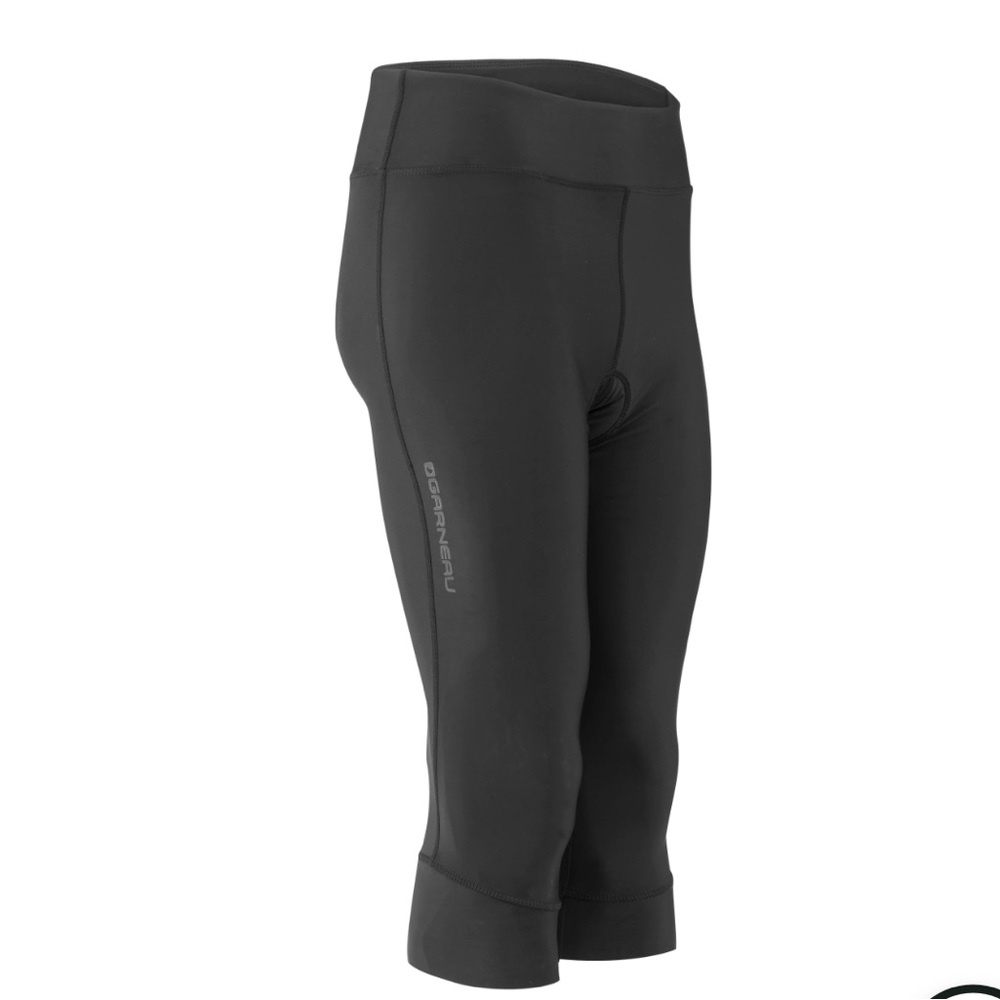 Women’s Gardneau Bike capri leggings with padding in Black size Large.